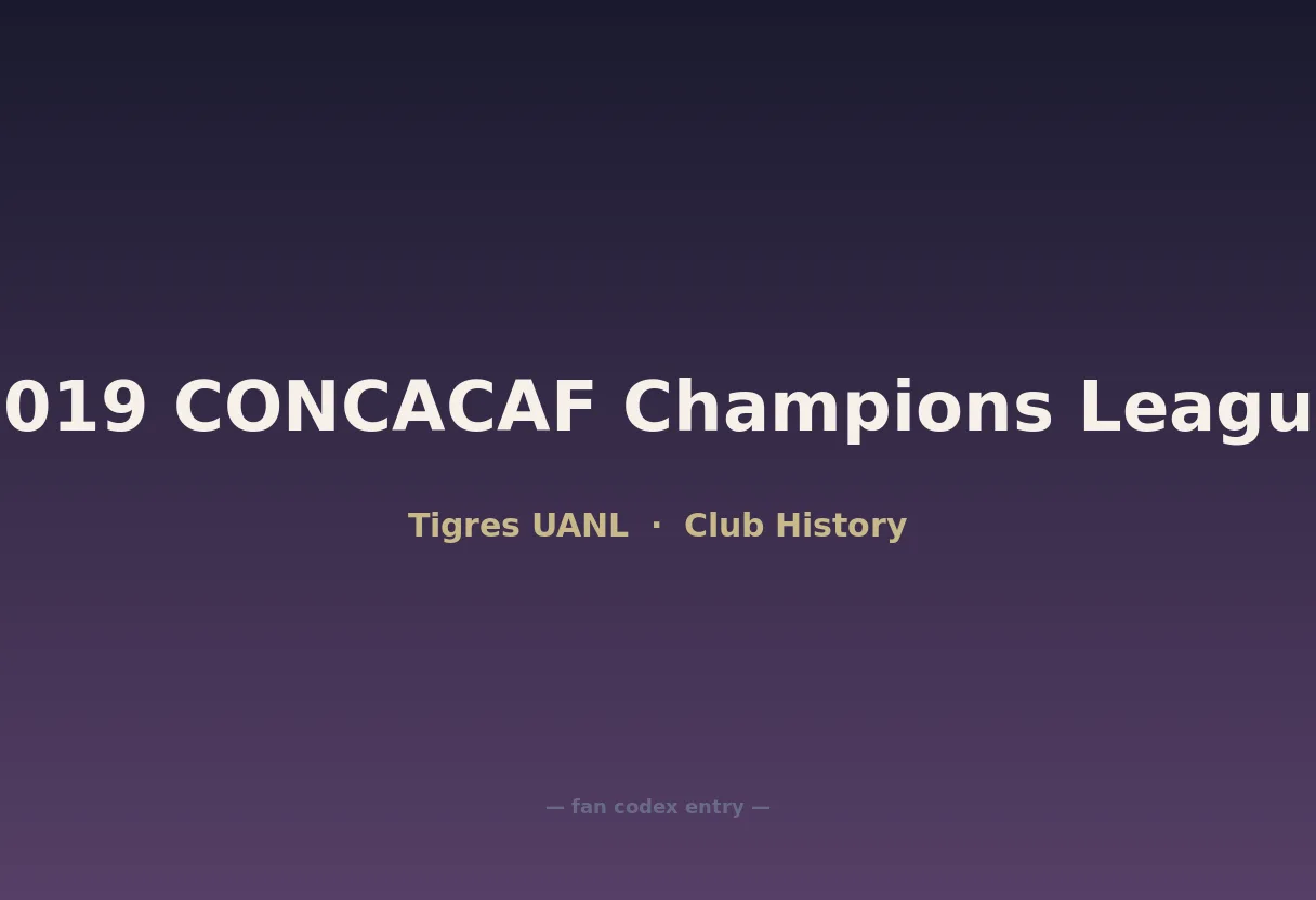 2019 CONCACAF Champions League