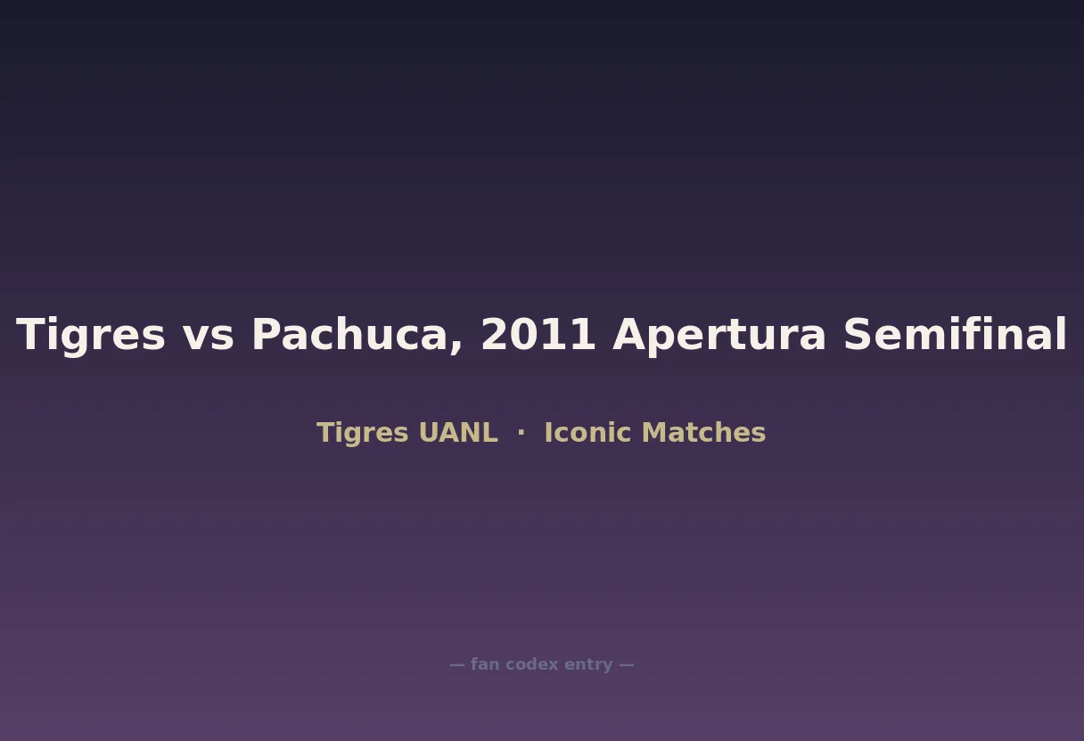 Tigres vs Pachuca, 2011 Apertura Semifinal